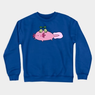 Olive Axolotl Crewneck Sweatshirt